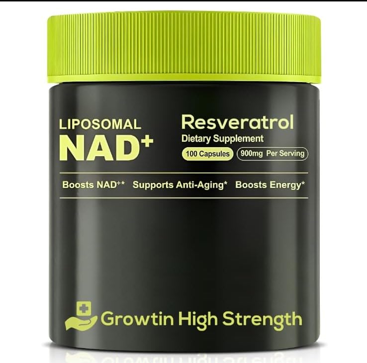 GROWTIN HIGH STRENGTH NAD+ Liposomal Nicotinamide Riboside - 80 Capsules - image 8