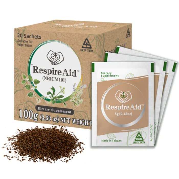 Sun Ten RespireAid Lung Support Herbal Tea - 20 Sachets