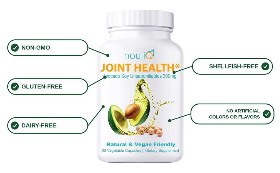 NOULIQ Avocado Soy Unsaponifiables Joint Supplement - 60 Capsules - image 2