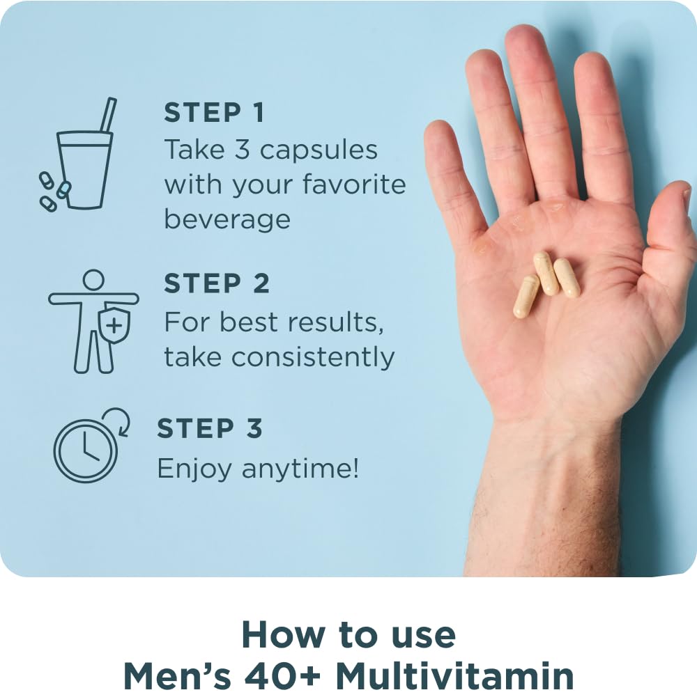 Ancient Nutrition, Multivitamin Mens 40 Plus 3 Day, 90 Count