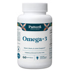 Pattern Wellness Omega 3 Softgels - Pure Fish Oil Formula - Helps