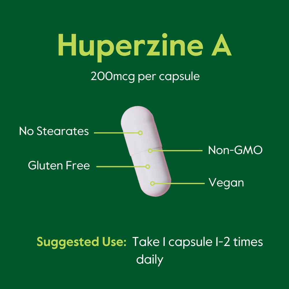 BESTVITE Huperzine A 200mcg Cognitive Support - 120 Vegetarian Capsules - image 6