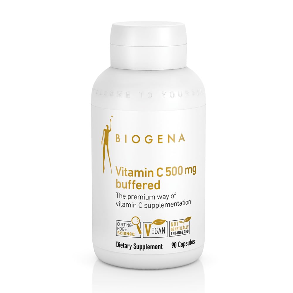 BIOGENA Vitamin C 500 mg Buffered Gold Capsules - 90 Capsules