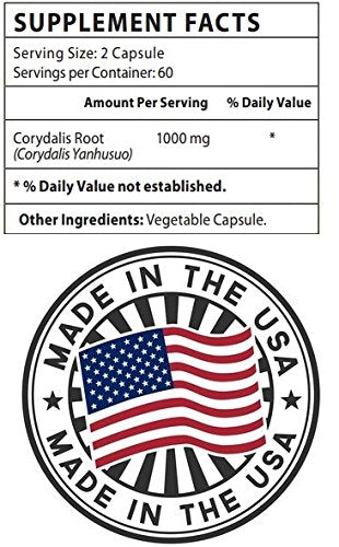 Biotech Nutritions Corydalis 10:1 Extract 1000 mg - 120 Capsules - image 2