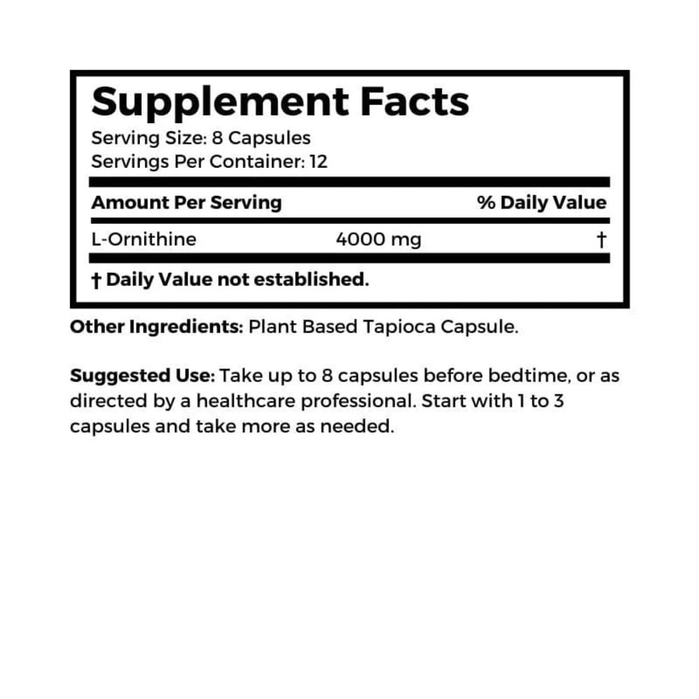 Dr Clark Ornithine 500mg Metabolic Balance Support - 100 Capsules - image 5