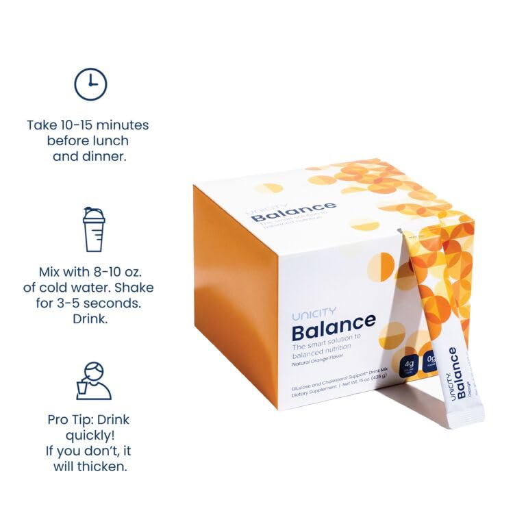 Unicity Balance Fiber Supplement for Glucose Support - 30 Stick Packs - image 5