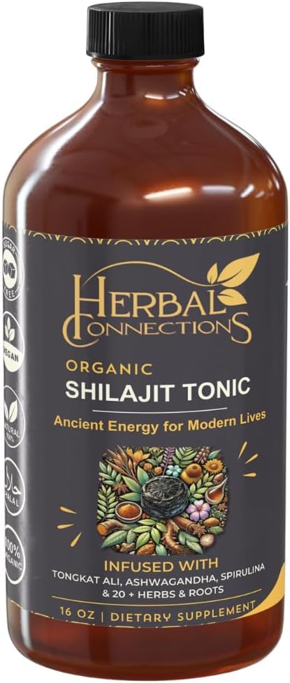 Herbal Connections Organic Shilajit Tonic Liquid - 16 oz