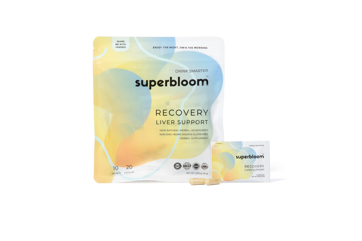 superbloom Recovery Liver Support with DHM & Milk Thistle - 20 Capsules