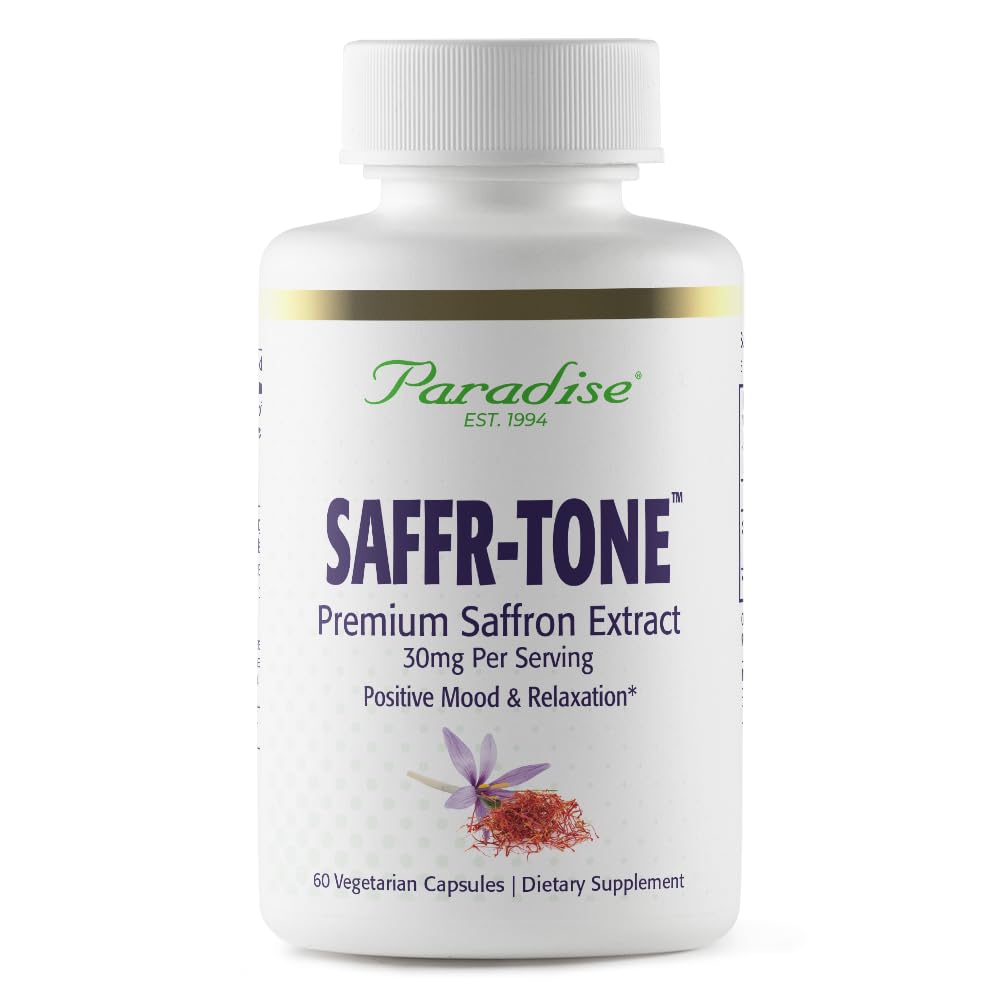 Paradise Herbs Saffr-Tone Saffron Extract - 60 Vegetarian Capsules