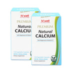HI WELL Premium Natural Calcium with Magnesium & Vitamin D - 120 Capsules
