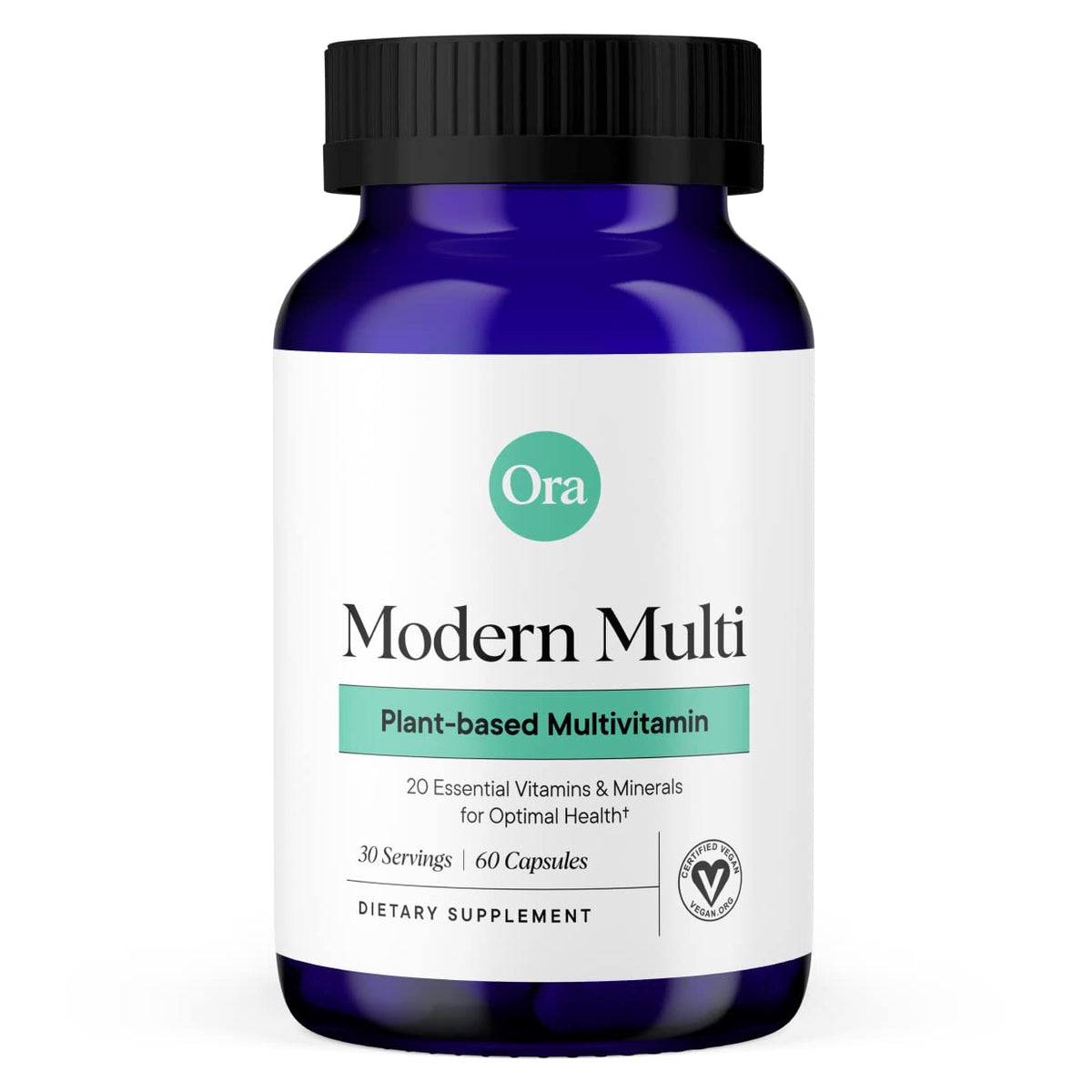 Ora Organic Plant Based Multivitamin for Women and Men - 60 Capsules