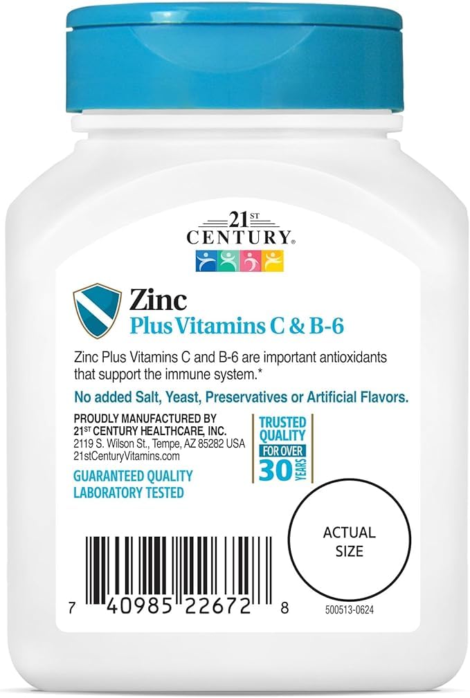 21st Century Zinc Chewable Cherry Flavored - 180 Tablets - image 3