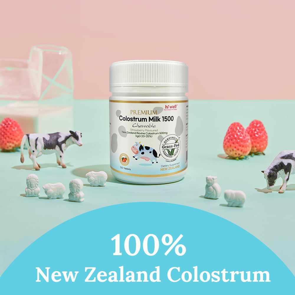 Hi Well Premium Grass-Fed Colostrum1500 120Tablets