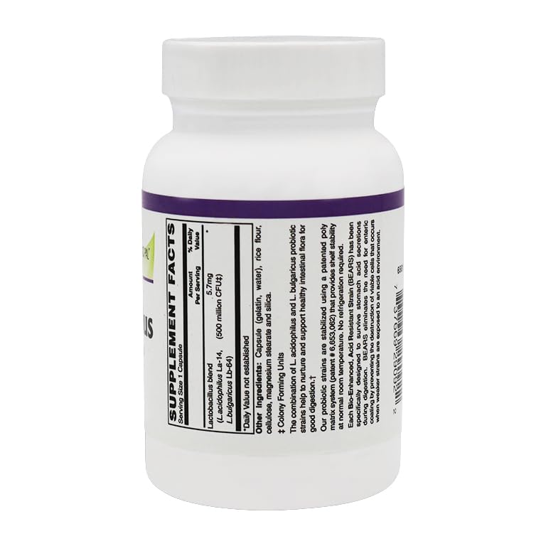 BariatricPal Probiotic Acidophilus 500 Million CFU - 100 Capsules - image 3
