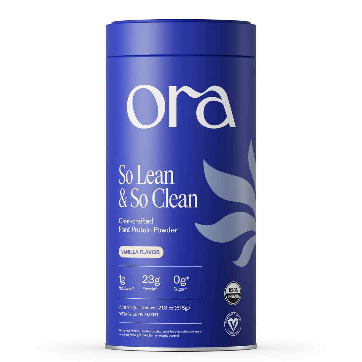 Ora Organic Vegan Protein Powder - 21g Plant Based Protein Powder