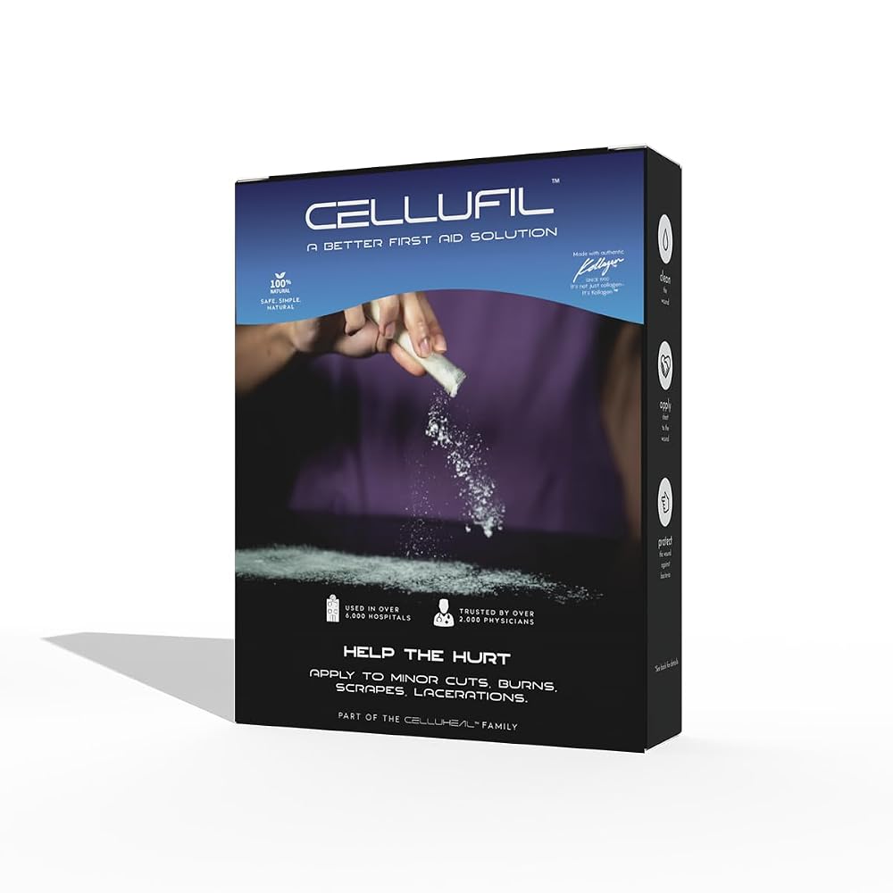 Celluheal Cellufil Collagen Particles for Advanced Wound Care 100%