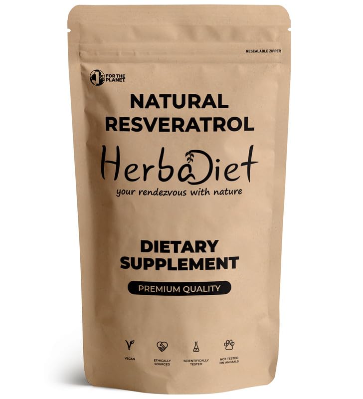 Herbadiet Trans Resveratrol 100% Pure Powder - 25g