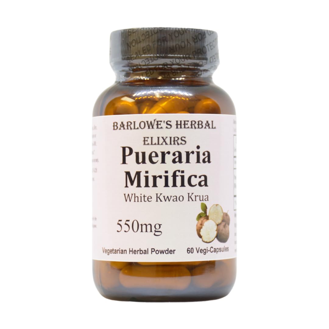Barlowe's Herbal Elixirs Pueraria Mirifica 550mg - 60 Vegetarian Capsules