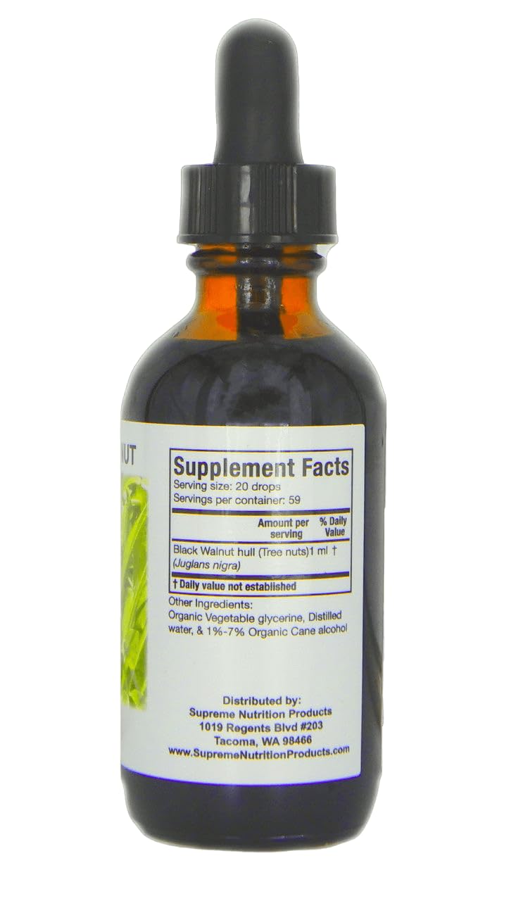 Supreme Nutrition Black Walnut Tincture - 2 fl oz - image 2