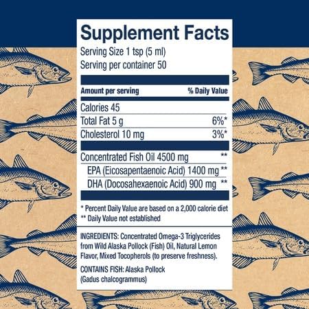Wiley's Finest Wild Alaskan Fish Oil Peak Omega-3
