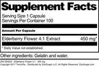 Terravita Elderberry Flower 4:1 Extract 450 mg - 300 Capsules - image 3