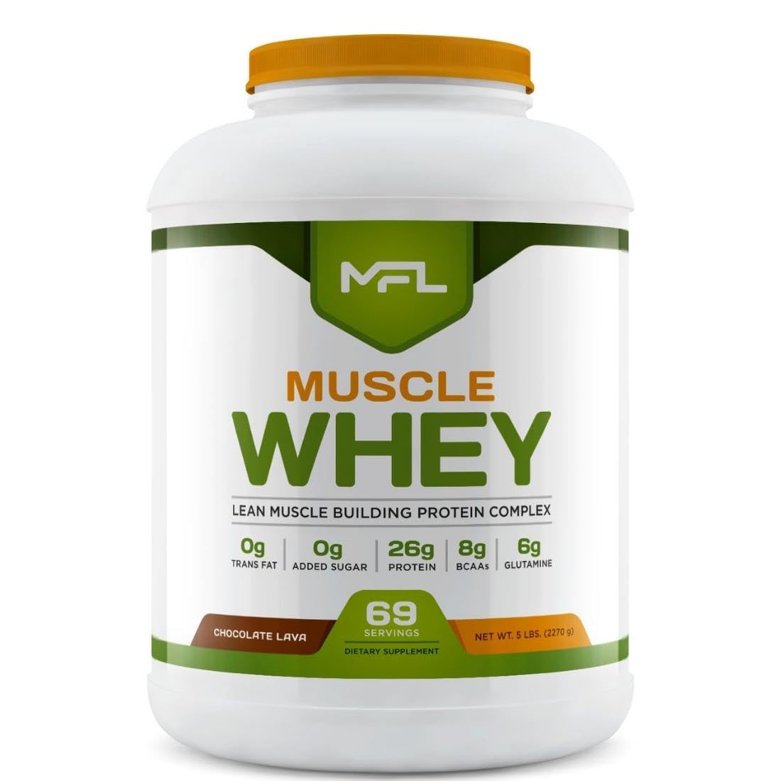 MFL Muscle Whey Protein l 28g of Protein l 8g BCAAs l Keto Friendly l