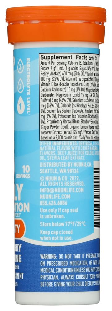 Nuun Immunity Blueberry Tangerine Electrolyte Drink Tablets - 10 Count - image 2