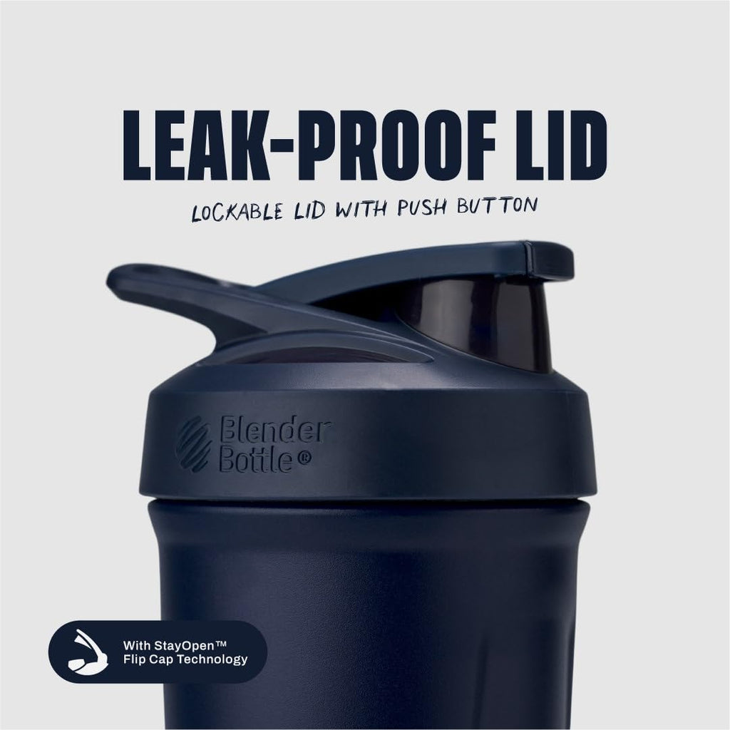 BlenderBottle Sport Flip Stainless Steel Shaker Bottle