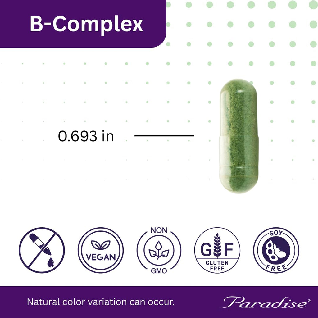 Paradise Herbs Earth's Blend B-Complex Methylated - 60 Capsules - image 8