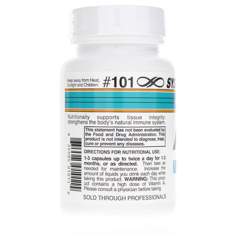 Systemic Formulas Bio Nutriment #101 Vitamin ACP Collagen Support - 60 Capsules - image 4