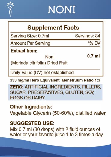 Secrets of the Tribe Noni Alcohol-Free Liquid Extract