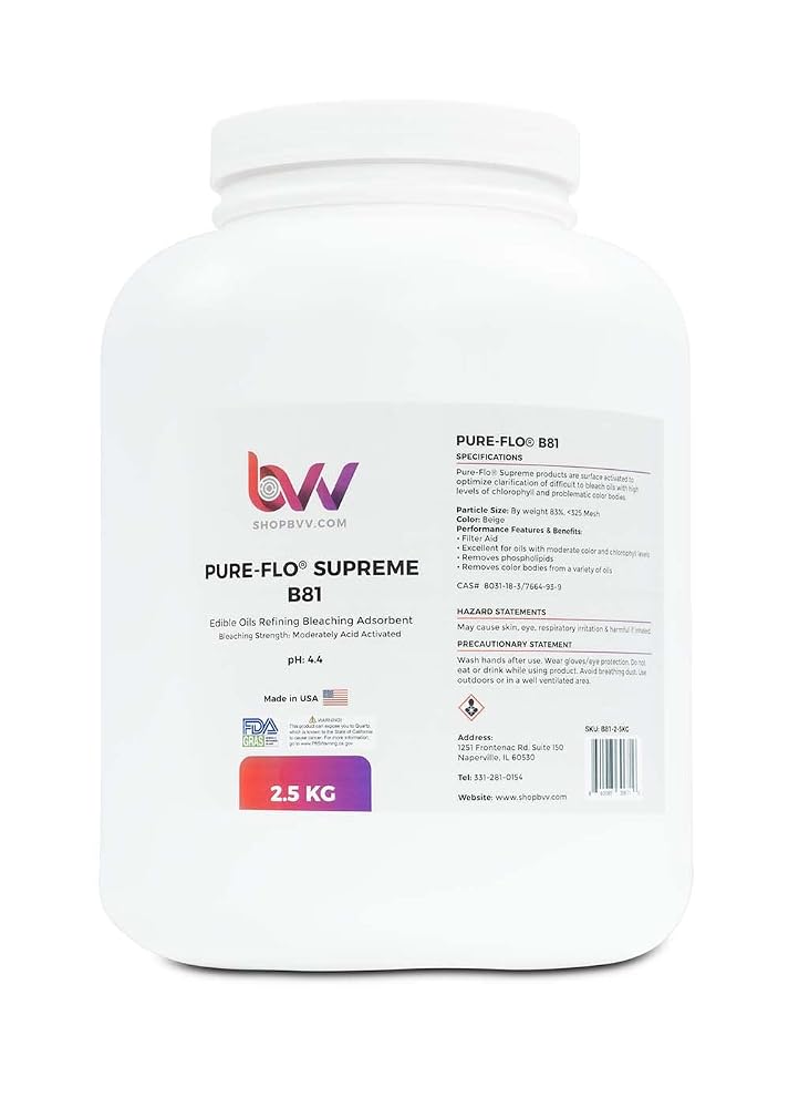 BVV Pure-Flo B81 Supreme Activated Bentonite for Edible Oil - 24 Bags - image 3