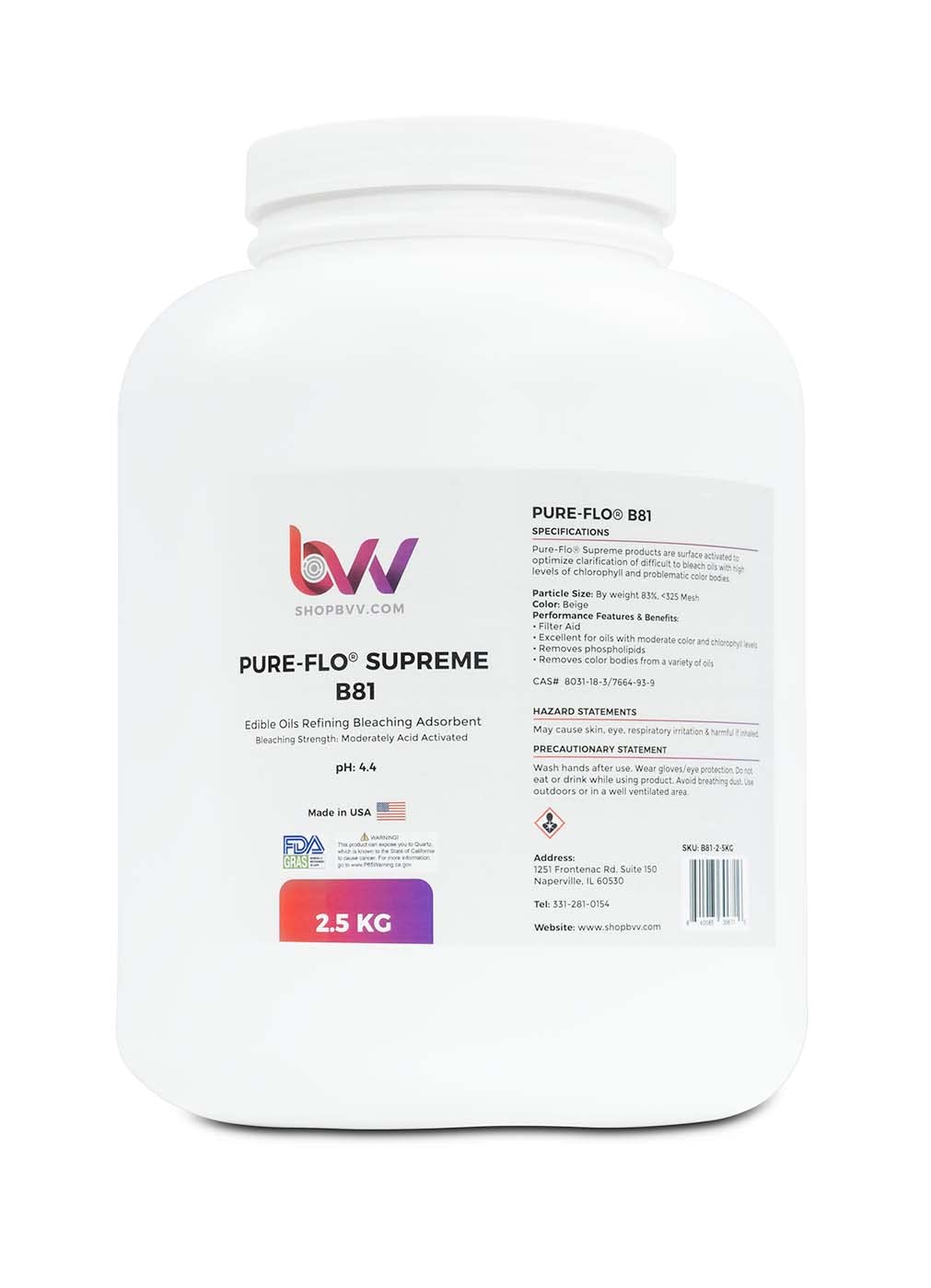 BEST VALUE VACS Pure-Flo B81 Bentonite for Edible Oil - 25 Kg - image 3