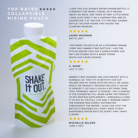 Shake It Out Collapsible Shaker Bottle for Protein Shakes - image 7