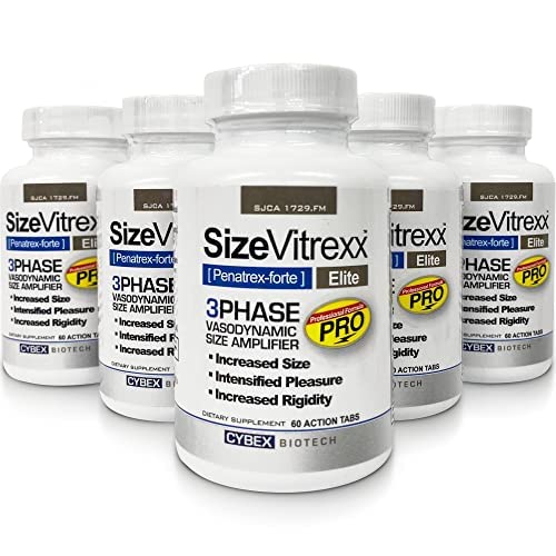SizeVitrexx Pro Testosterone Support Tablets - 5 Bottles