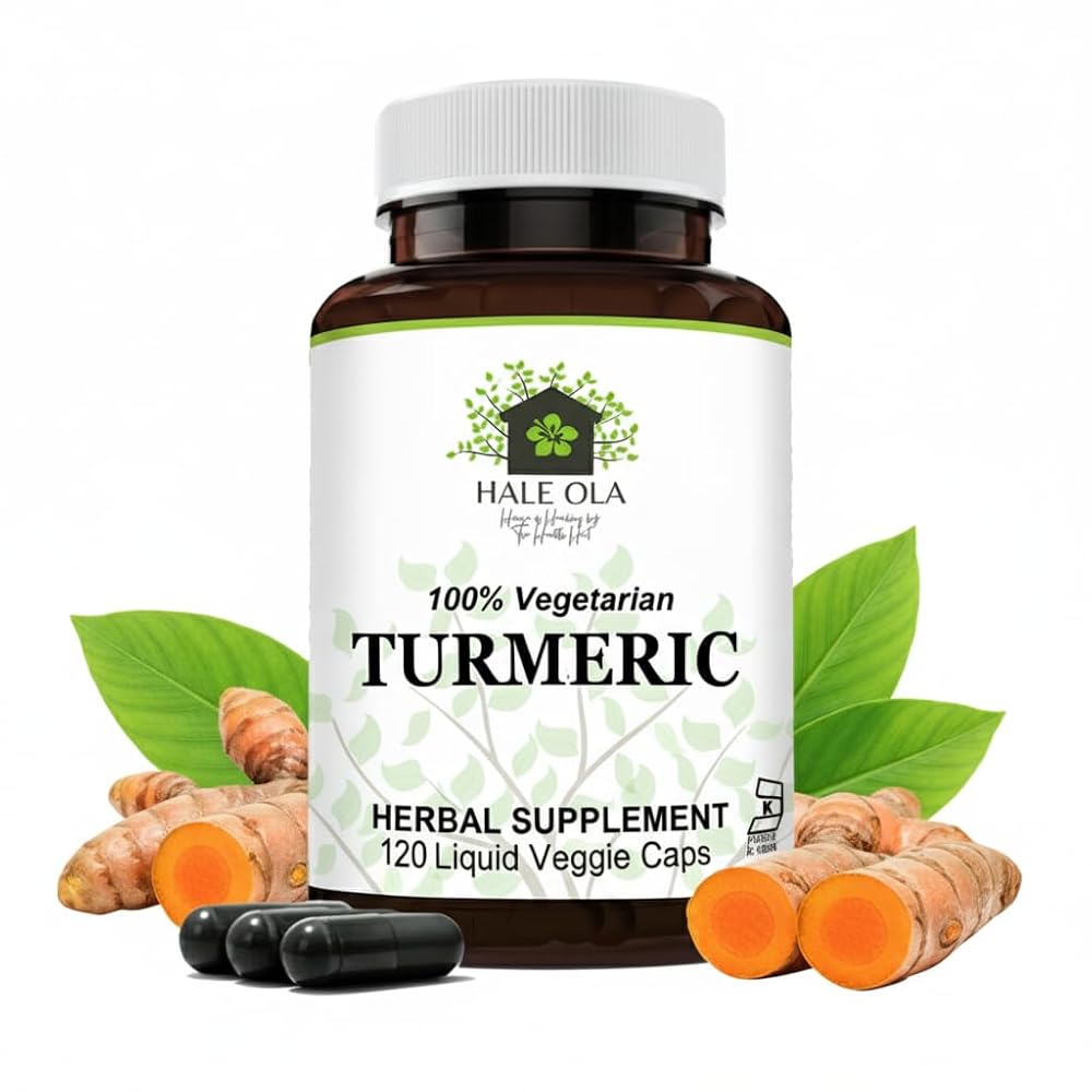 Hale Ola Turmeric Curcumin Supplement Joint Support - 120 Capsules