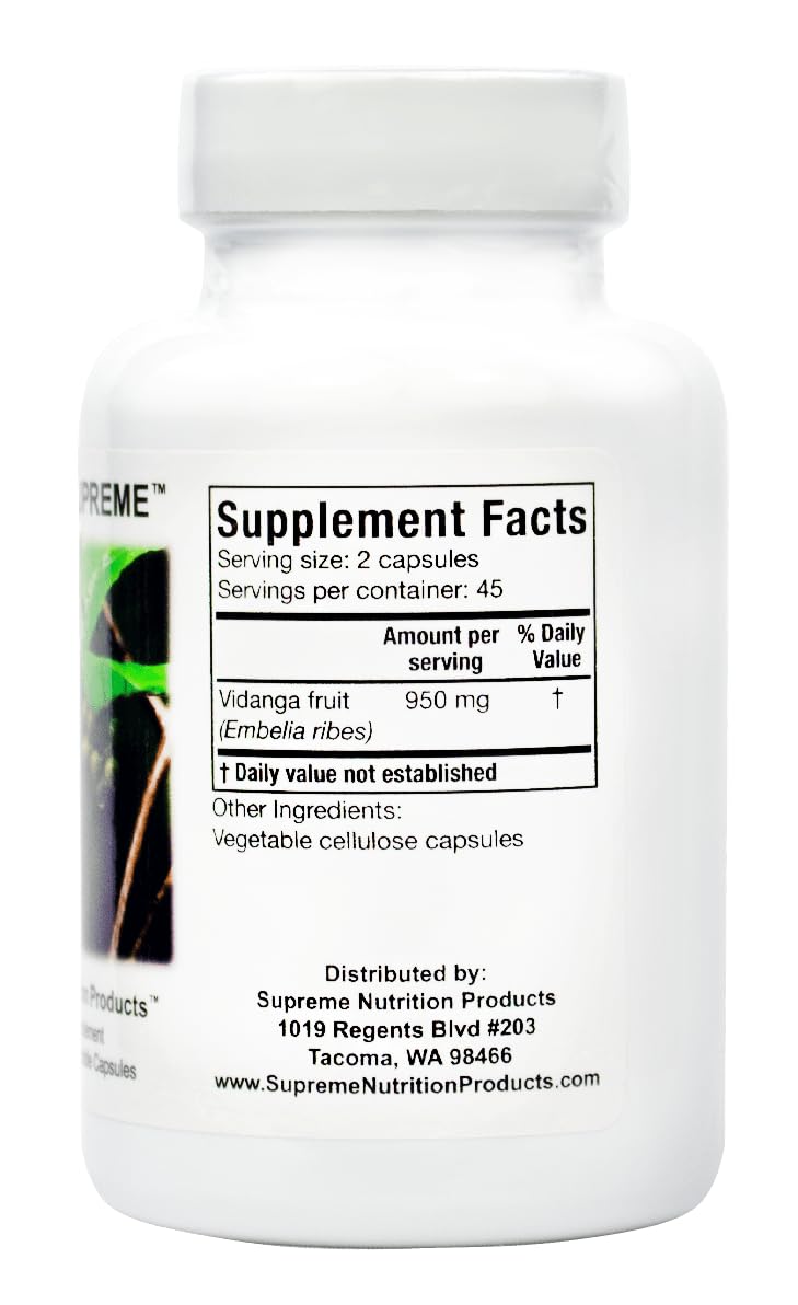 Supreme Nutrition Vidanga Supreme - 90 Vegetarian Capsules - image 2
