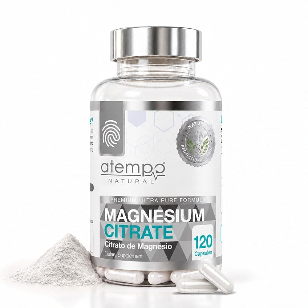 Atempo Natural Magnesium Citrate 400mg - 120 Vegetarian Capsules