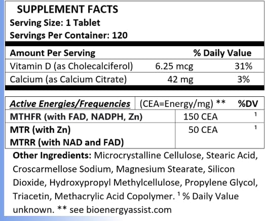 Resonex MTHFR Frequencies Tablet - 120 Tablets - image 3