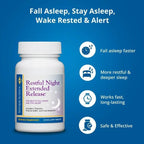 DR.WHITAKER Dr. Whitaker Restful Night Extended Release Melatonin - 30 Tablets - image 7