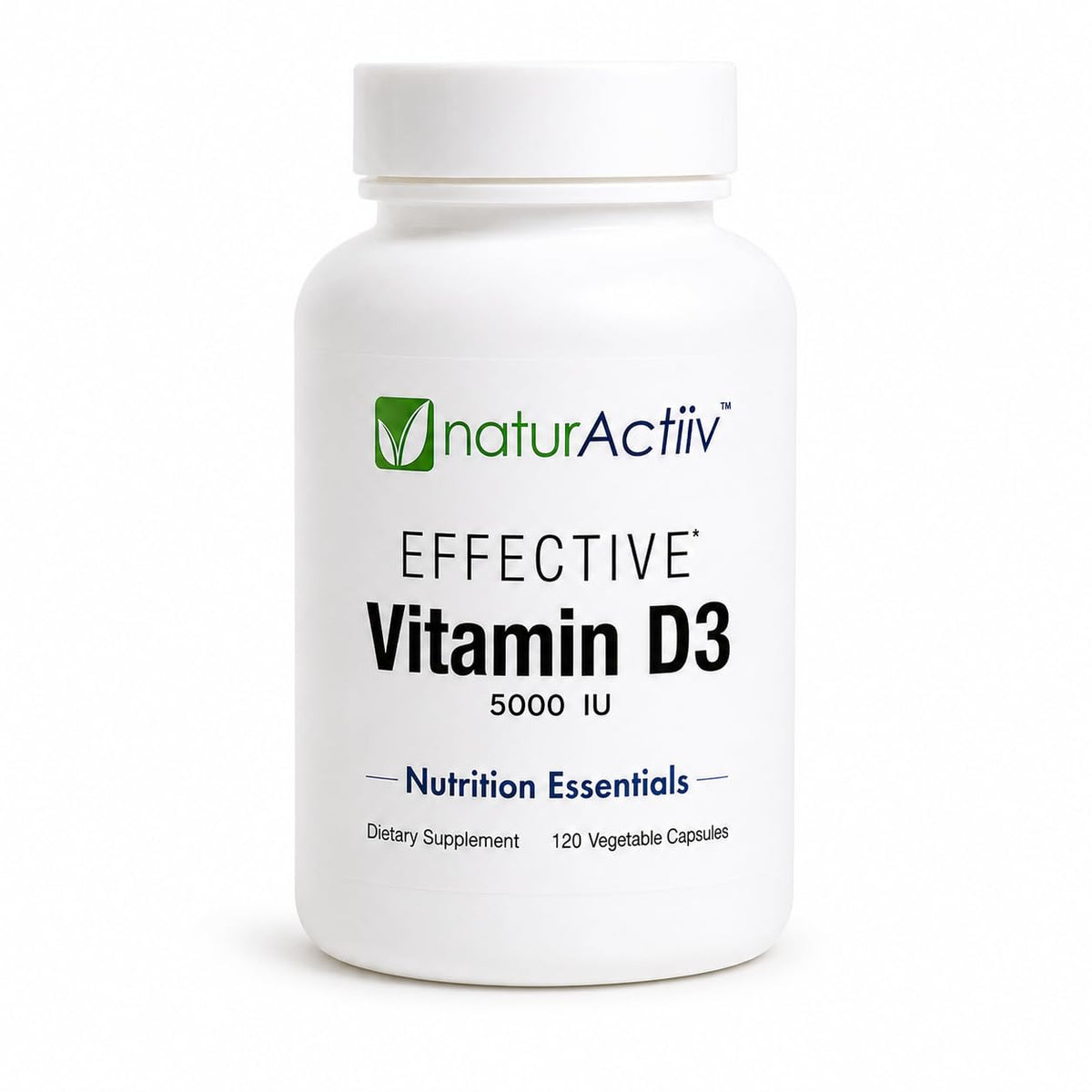 naturActiiv Organic Vitamin D3 5000 IU - 120 Capsules