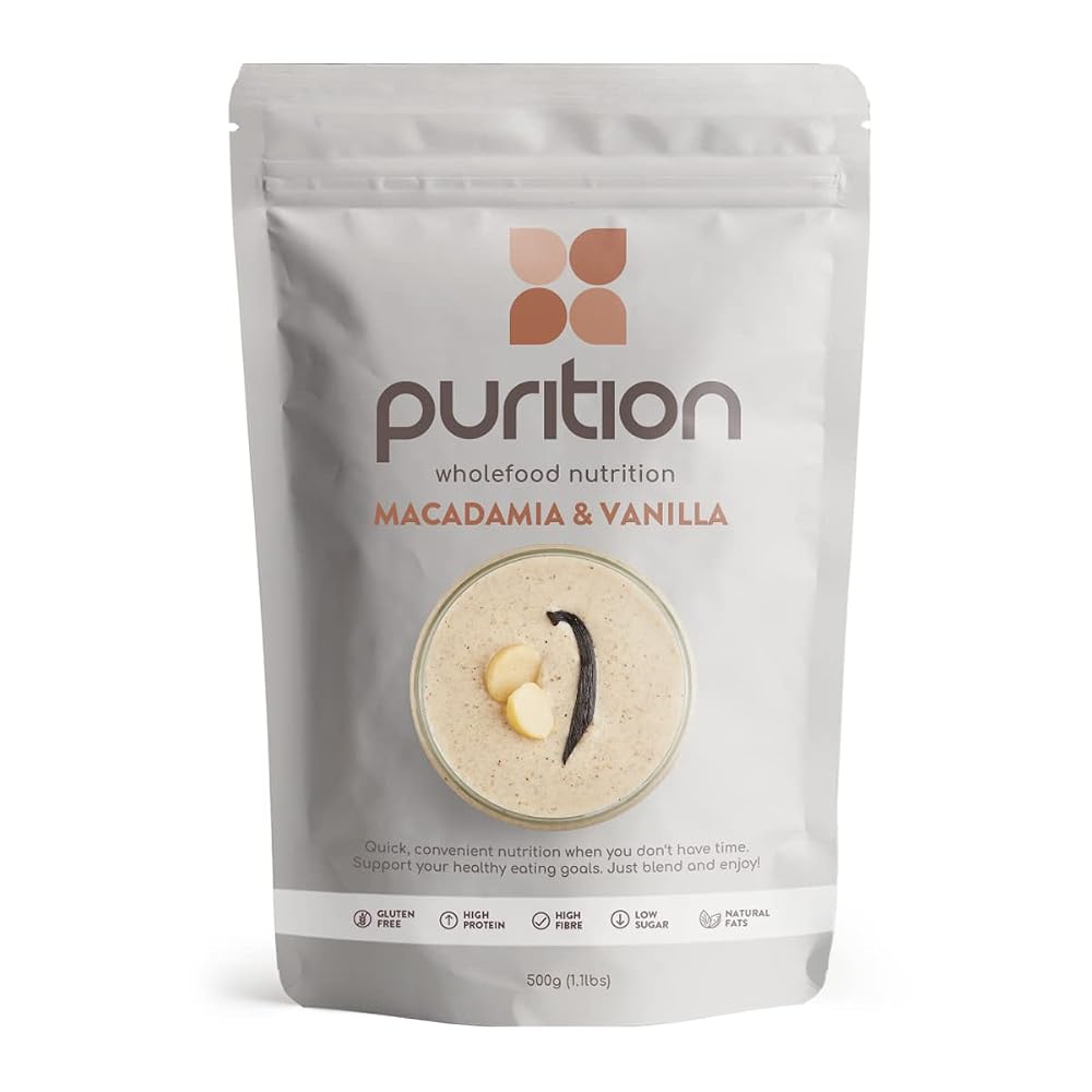 Purition Low Carb Macadamia & Vanilla Protein Powder - 12 Servings