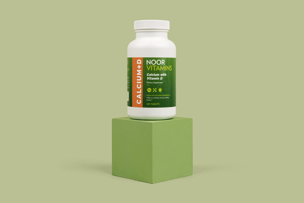 Noor Vitamins Calcium Plus Vitamin D Bone Support - 120 Tablets - image 5