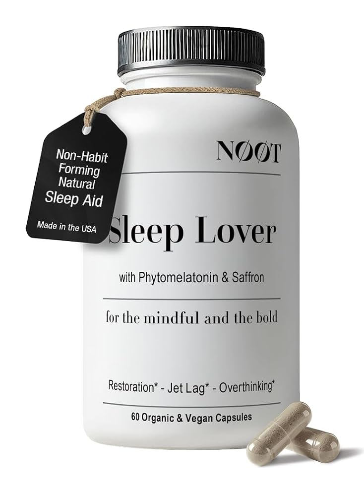 NØØT Sleep Lover Supplement for Sleep Support - 60 Capsules