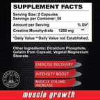 ALFA VITAMINS Maximum Creatine Monohydrate 1200 mg - 100 Capsules - image 2