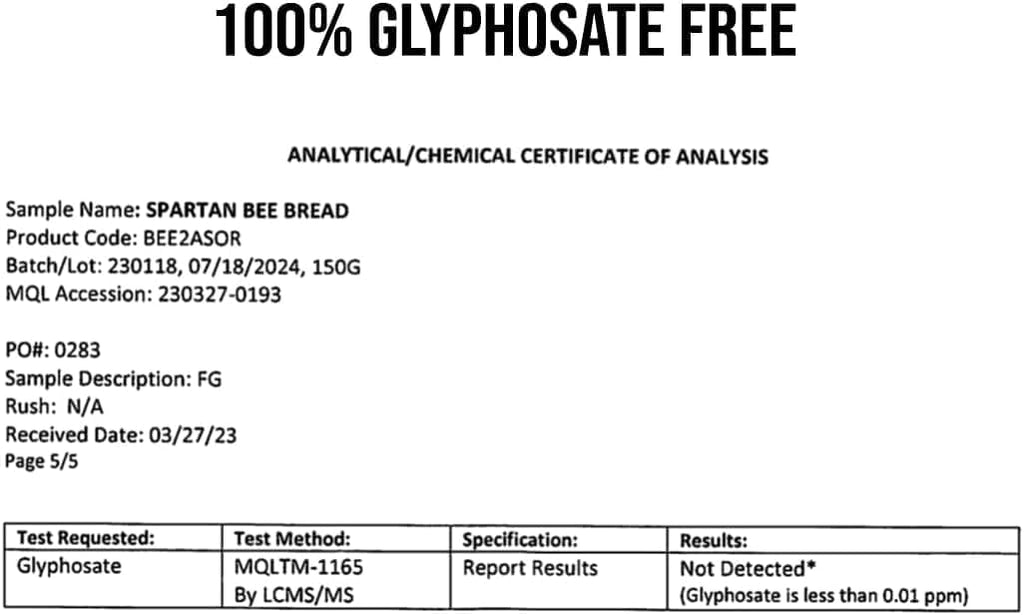Spartan Bee Bread Chewables Raw Organic Bee Pollen & Propolis - 30 Count - image 7