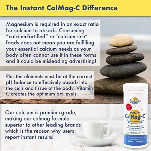 Sunshine Vitamins Instant CalMag-C Calcium & Magnesium Powder - 7 oz - image 6
