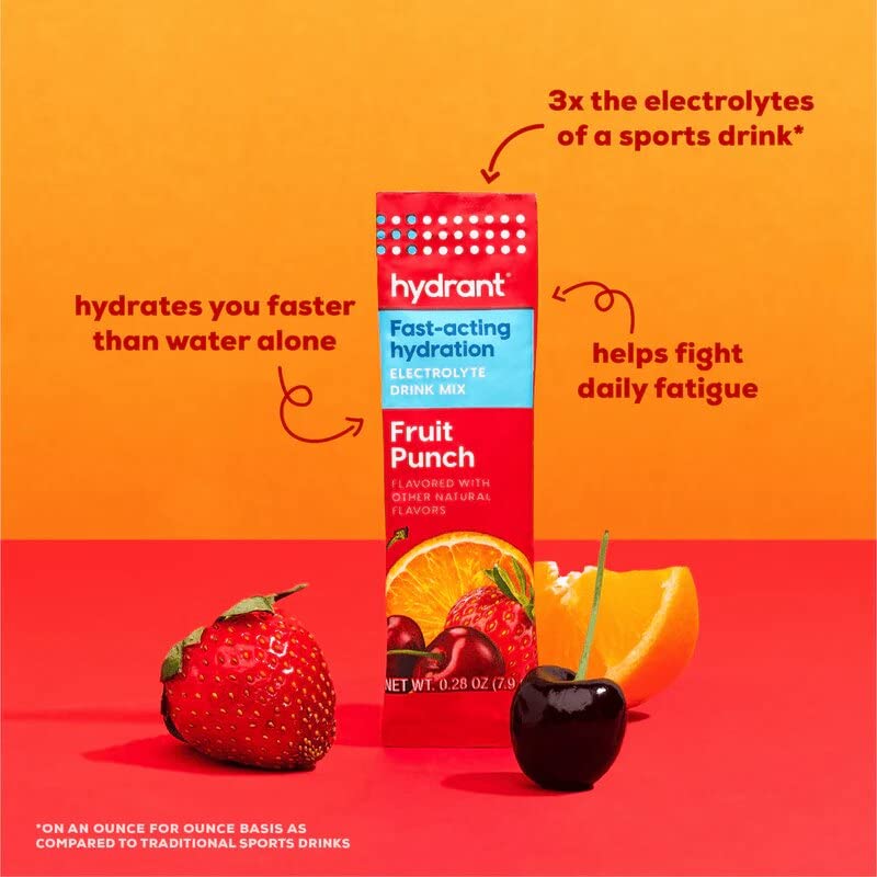 HYDRANT Hydrate, Individual Hydration Electrolyte Powder Stick