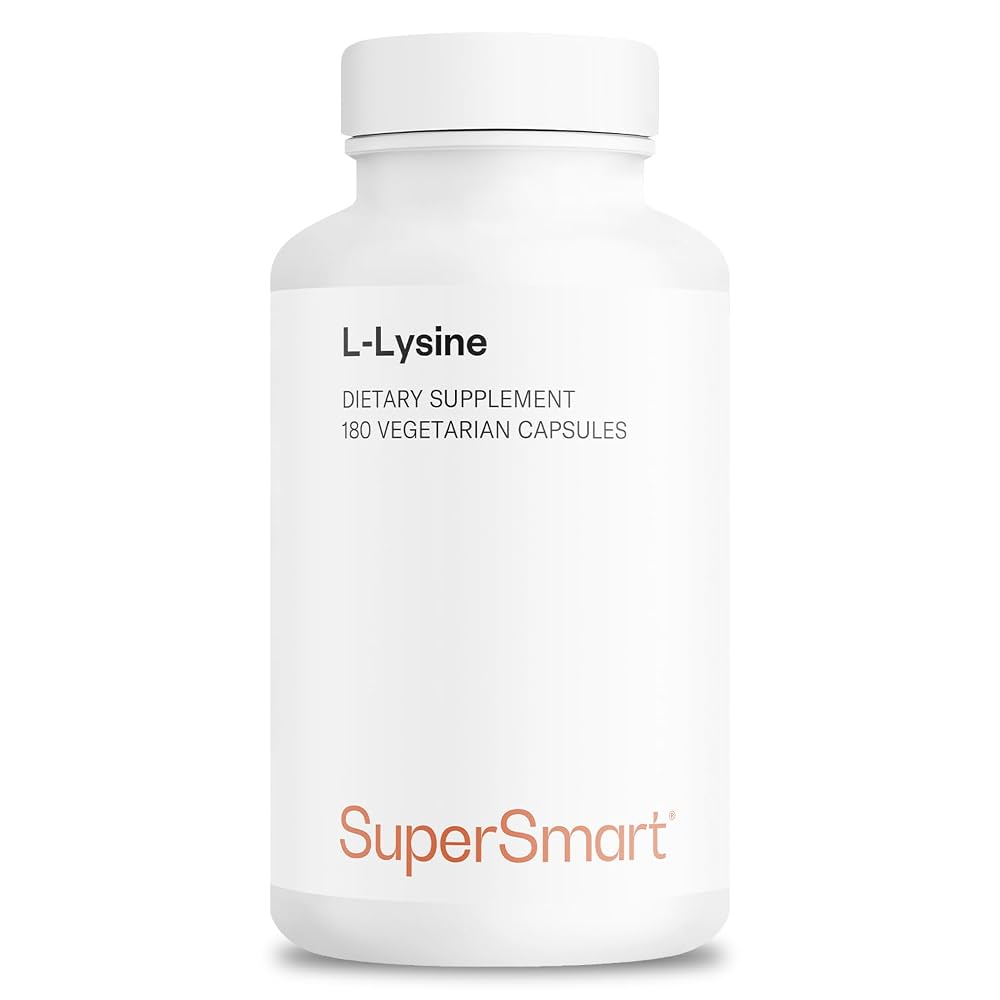 Supersmart L-Lysine 6000mg Essential Amino Acid - 180 Vegetarian Capsules