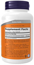NOW Foods GABA with Vitamin B6 500 mg - 200 Vegetable Capsules - image 4